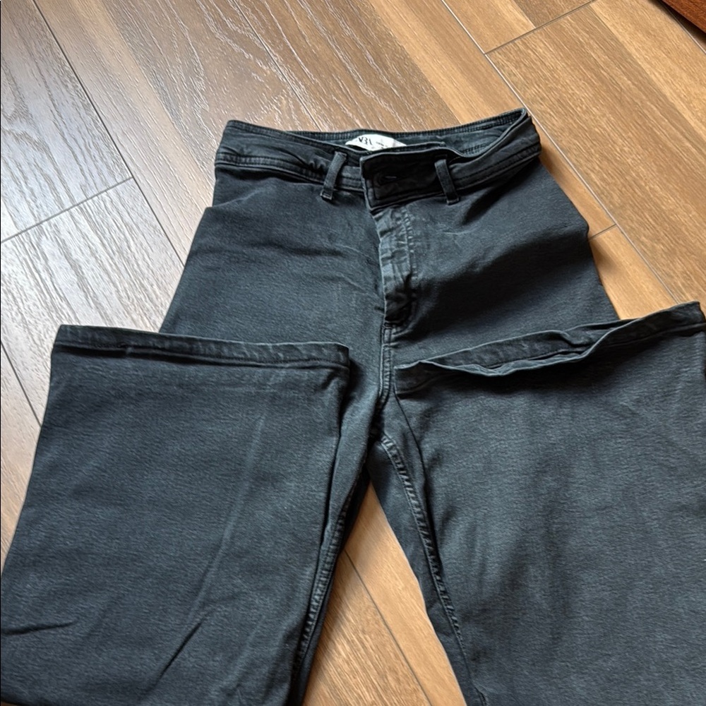 Zara Black Flare & Wide Leg Jeans